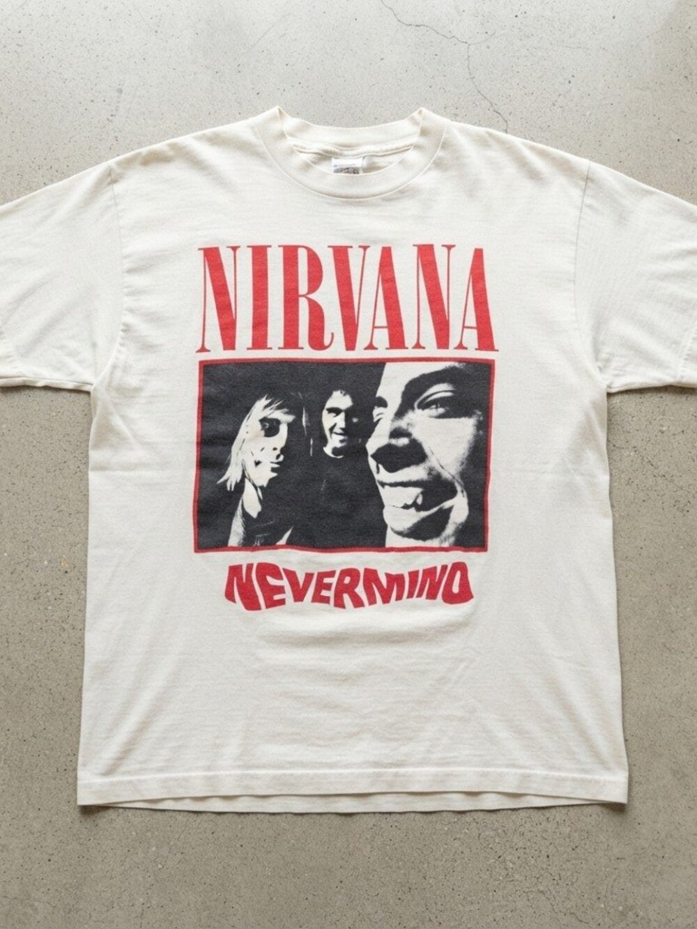 Nirvana Nevermind Band T-Shirt Australian Tour Dates Cotton Graphic T-Shirt